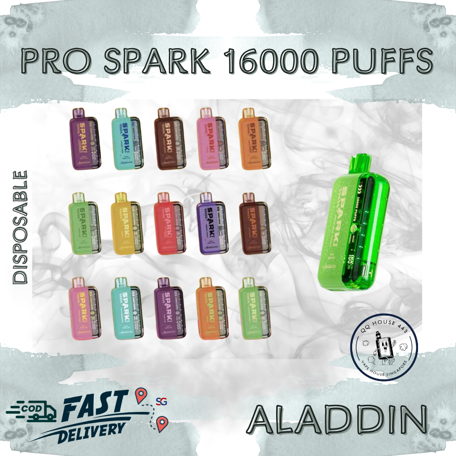 vape 20k puffs Aladdin Pro Spark 16000 Puffs