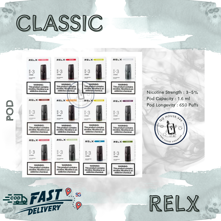 Relx Classic Pod | Singapore Pod COD Delivery | Relx SG  SG Vape House QQ  443