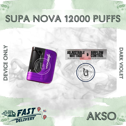 Dark Violet Akso Supa Nova 12000 Puffs disposable vape