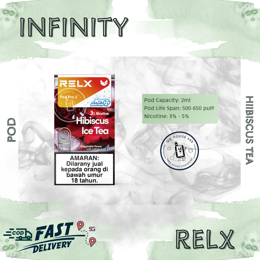 relx pod hibiscus tea Relx Infinity Pod | Singapore Pod Islandwide COD Delivery