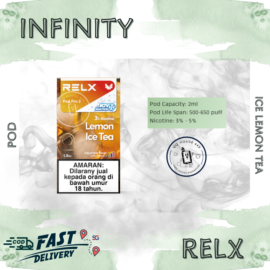 relx pod pro lemon ice tea Relx Infinity Pod | Singapore Pod Islandwide COD Delivery