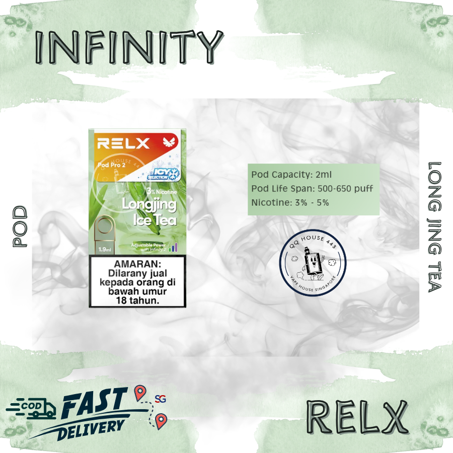 Relx Infinity Pod | Singapore Pod Islandwide COD Delivery | Relx SG  SG  Vape House QQ 443