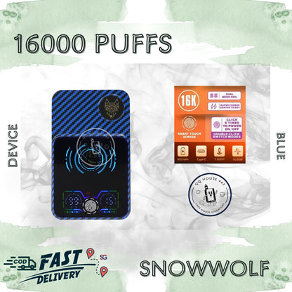 Snowwolf 16000 blue device | Buy vape in Singapore | SG VAPE HOUSE QQ 443