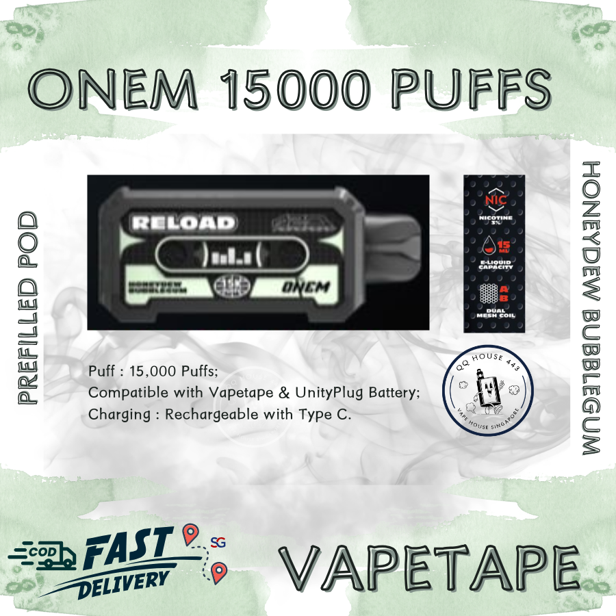 vapetape-onem-cartridge-15000-honeydew-bubblegum-singapore-prefilled-pod-cod-delivery-sgvape-sgvapehouseqq443